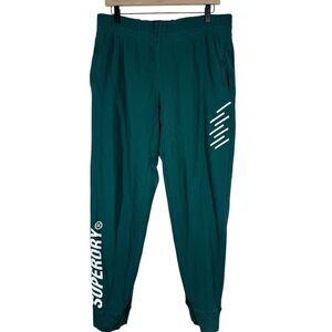 SUPERDRY Training Core Sport Jogger Sweatpants Pine Green Mens Size Large